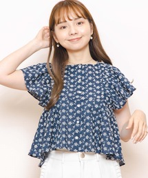flower（フラワー）の「バタフライフラワートップ（シャツ/ブラウス）」