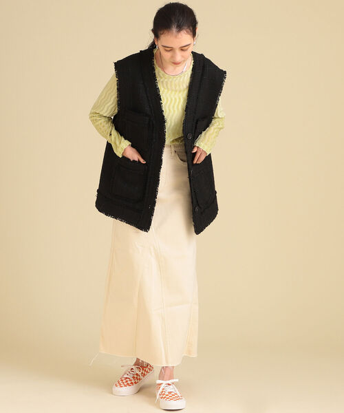 Ray BEAMS(レイビームス)の「【WEB限定】VANS / AUTHENTIC 44DX CHECKERBOARD(スリッポン・レディース・カーキ/オレンジ・5h/6/6h/5)」の11枚目の写真