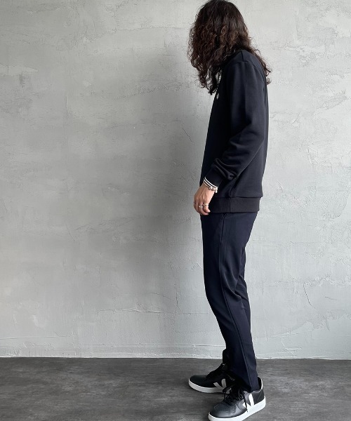 FRED PERRY フレッドペリー ベロア ハーフジップシャツ ロゴ刺繍 L FRED PERRY（フレッドペリー）の「[FRED PERRY/フレッドペリー