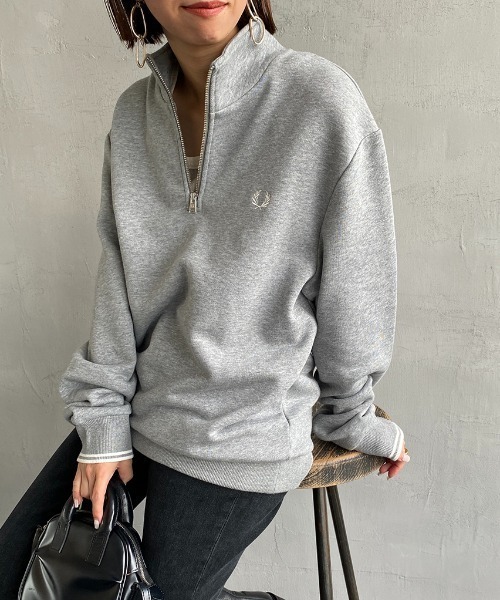 美品‼️フレッドペリー ハーフジップ トレーナー FRED PERRY フレッドペリー トレーナー メンズ ハーフ ジップ
