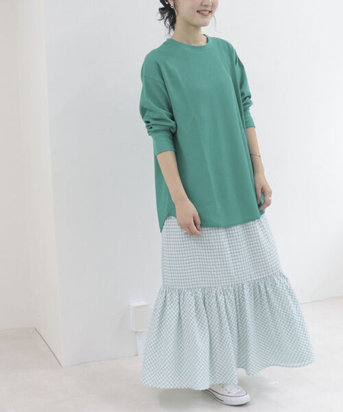 fredy repit（フレディレピ）の「ワッフル後ろレースアッププルオーバー（Tシャツ/カットソー・レディース・ピンク/グリーン/ライトグレー/ブラック系その他/ホワイト系その他・38）」の19枚目の写真