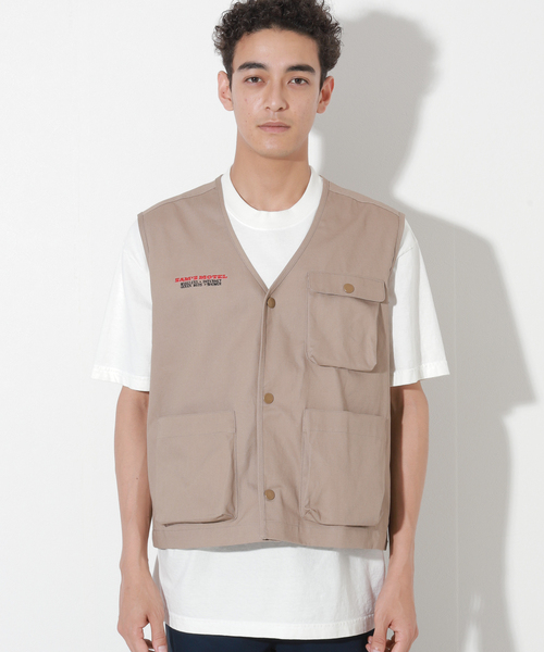 Oriens JOURNAL STANDARD(オリエンス ジャーナルスタンダード)の「Sams Work Vest(その他アウター・メンズ・ブラック/ベージュ/グリーン・MEDIUM/LARGE)」の9枚目の写真