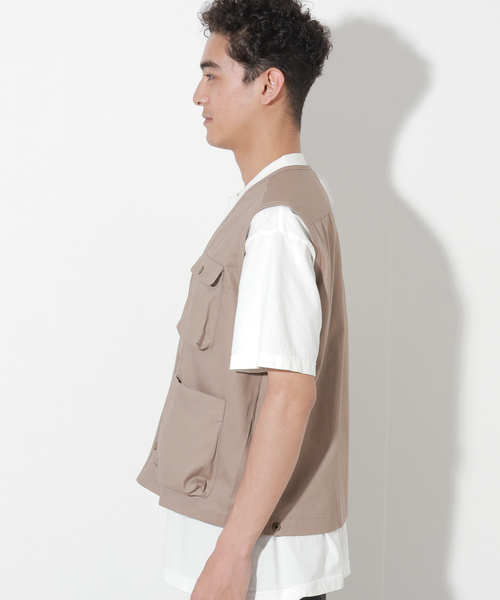 Oriens JOURNAL STANDARD(オリエンス ジャーナルスタンダード)の「Sams Work Vest(その他アウター・メンズ・ブラック/ベージュ/グリーン・MEDIUM/LARGE)」の21枚目の写真