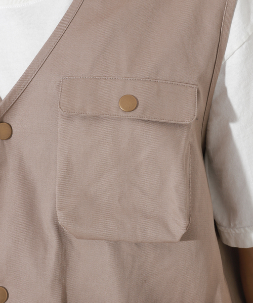 Oriens JOURNAL STANDARD(オリエンス ジャーナルスタンダード)の「Sams Work Vest(その他アウター・メンズ・ブラック/ベージュ/グリーン・MEDIUM/LARGE)」の16枚目の写真