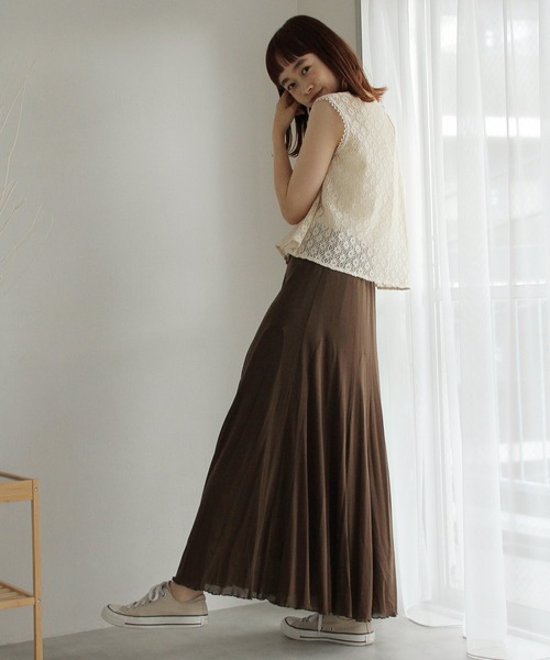 Crisp（クリスプ）の「シアーレースブラウス（シャツ/ブラウス・レディース・レッド/アイボリー・FREE）」の6枚目の写真