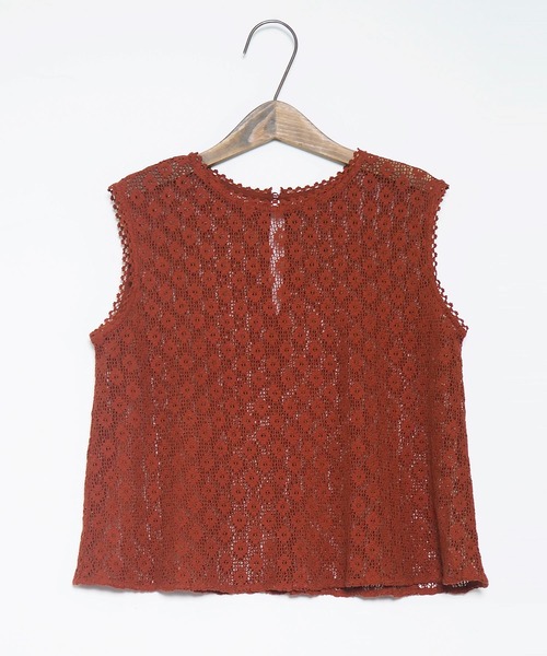 Crisp（クリスプ）の「シアーレースブラウス（シャツ/ブラウス・レディース・レッド/アイボリー・FREE）」の19枚目の写真