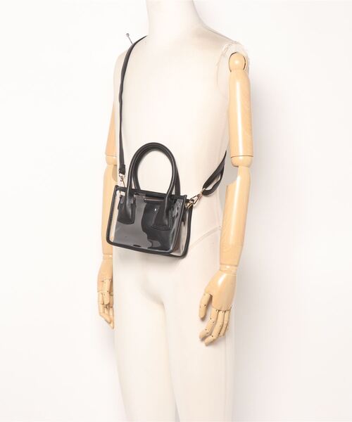 ems excite(エムズエキサイト)の「PVCハンドBAG(ショルダーバッグ・レディース・ブラック/オフホワイト/ピンク・ONE SIZE)」の20枚目の写真