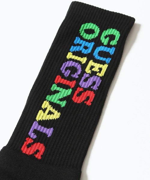 Guess(ゲス)の「GUESS×J.BALVIN/ゲス×J.バルヴィン GO J BALVIN PEACE SOCKS ロゴソックス ハイソックス 靴下(ソックス/靴下・メンズ・ブラック・ONE SIZE)」の16枚目の写真
