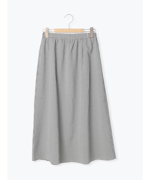 ehka sopo（エヘカソポ）の「◎単色チェックギャザースカート(セットアップ可)（スカート・レディース・ブラック/ベージュ/グリーン・ﾌﾘ-）」の21枚目の写真