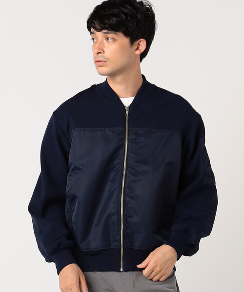 COMME CA ISM(コムサイズム)の「ボンバーブルゾン(ブルゾン・メンズ・ブラック/ネイビー・LARGE/MEDIUM)」の10枚目の写真