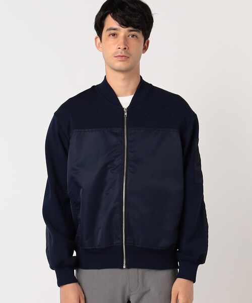 COMME CA ISM(コムサイズム)の「ボンバーブルゾン(ブルゾン・メンズ・ブラック/ネイビー・LARGE/MEDIUM)」の11枚目の写真