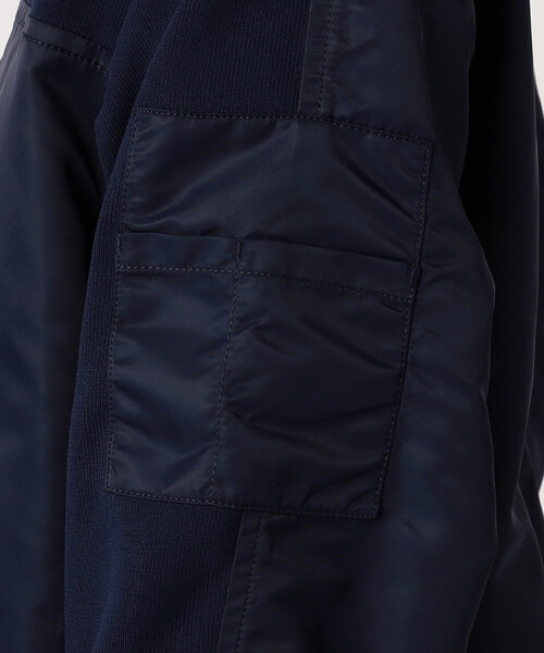 COMME CA ISM(コムサイズム)の「ボンバーブルゾン(ブルゾン・メンズ・ブラック/ネイビー・LARGE/MEDIUM)」の3枚目の写真