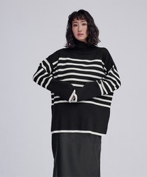 UR'S（ユアーズ）の「デザインボーダーニット（ニット/セーター）」