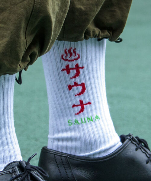 GLOSTER（グロスター）の「【GLOSTER/グロスター】カルチャーソックスシリーズ ラインソックス デザインソックス（ソックス/靴下・メンズ・ブラック系その他4/グリーン系その他4/ブルー系その他4/パープル系その他5/レッド系その他4・FREE）」の5枚目の写真