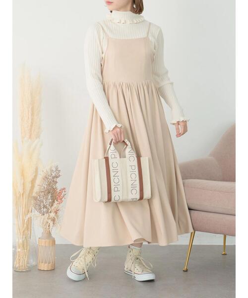 SLURR（スラ―）の「ギャザーフレアキャミワンピース（ワンピース・レディース・ブルー/その他8・FREE）」の17枚目の写真