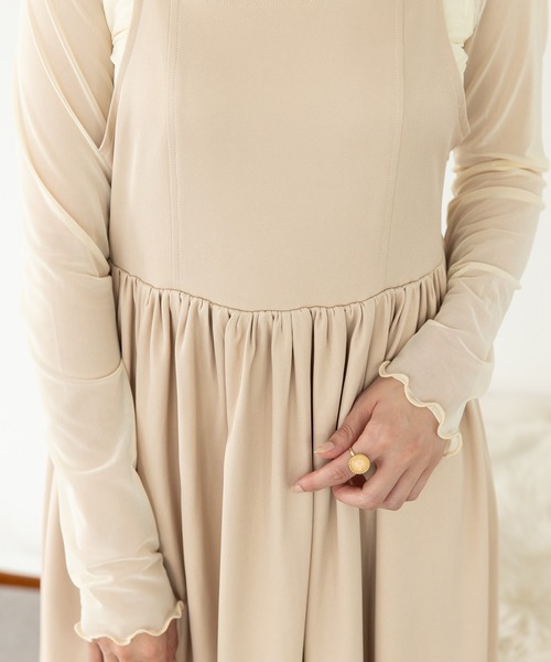 SLURR（スラ―）の「ギャザーフレアキャミワンピース（ワンピース・レディース・ブルー/その他8・FREE）」の8枚目の写真