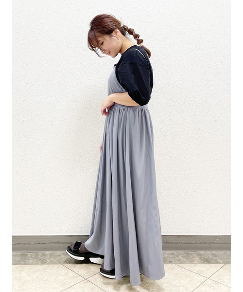 SLURR（スラ―）の「ギャザーフレアキャミワンピース（ワンピース・レディース・ブルー/その他8・FREE）」の12枚目の写真