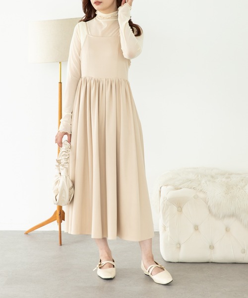 SLURR（スラ―）の「ギャザーフレアキャミワンピース（ワンピース・レディース・ブルー/その他8・FREE）」の15枚目の写真