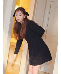 ツィードミニワンピース