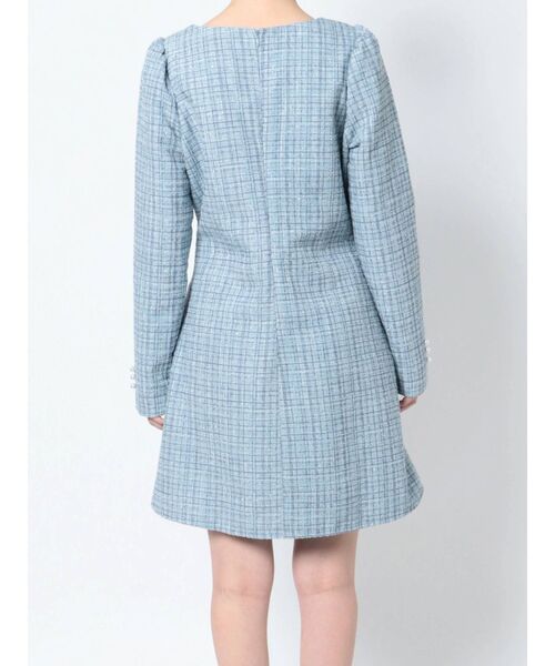 CALNAMUR（カルナムール）の「ツィードミニワンピース（ワンピース・レディース・ブラック/ブルー・FREE）」の8枚目の写真