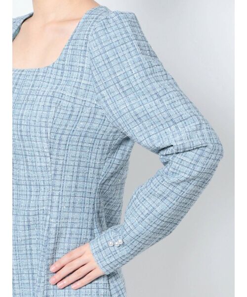 CALNAMUR（カルナムール）の「ツィードミニワンピース（ワンピース・レディース・ブラック/ブルー・FREE）」の10枚目の写真