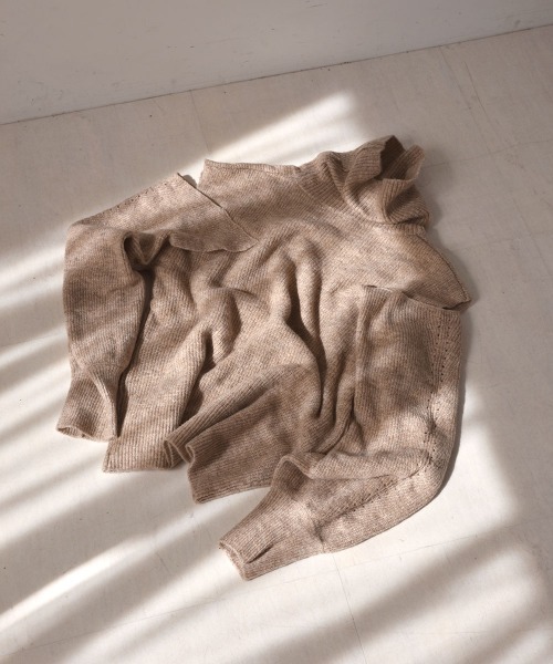ニット セーター 「AYACA×Bab」ショルダー開きニットトップス レディース バブ Bab 【AYACA×Bab】ショルダー開きニットトップス （BEIGE
