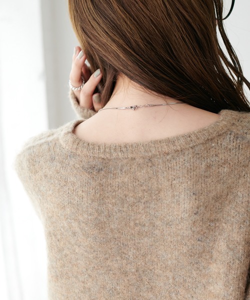 【セール】【ユニセックス/WEB限定】ダブルジャガードロゴビッグニットプルオーバー（ニット/セーター）｜DISCOAT（ディスコート）