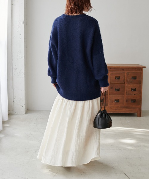 【セール】【ユニセックス/WEB限定】ダブルジャガードロゴビッグニットプルオーバー（ニット/セーター）｜DISCOAT（ディスコート）