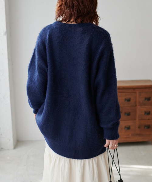 【セール】【ユニセックス/WEB限定】ダブルジャガードロゴビッグニットプルオーバー（ニット/セーター）｜DISCOAT（ディスコート）