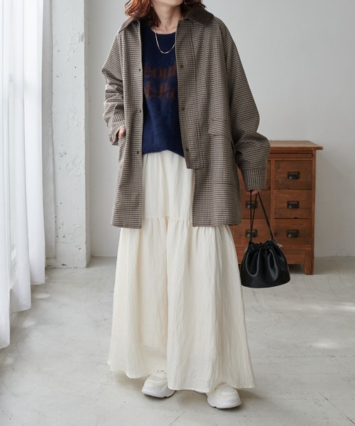 【セール】【ユニセックス/WEB限定】ダブルジャガードロゴビッグニットプルオーバー（ニット/セーター）｜DISCOAT（ディスコート）