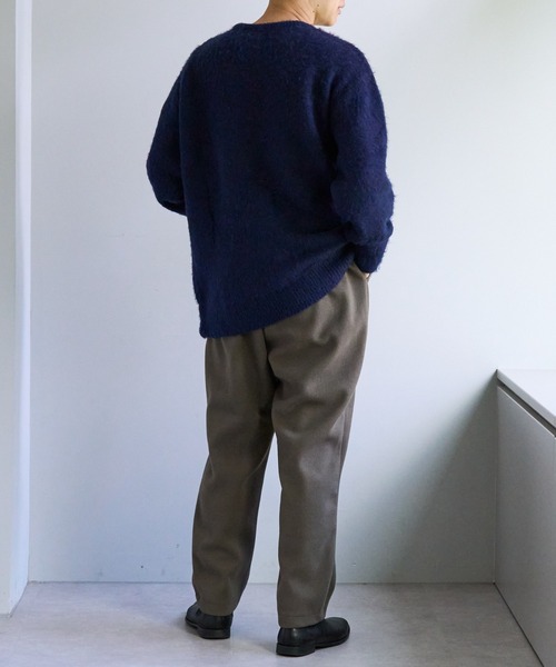 【セール】【ユニセックス/WEB限定】ダブルジャガードロゴビッグニットプルオーバー（ニット/セーター）｜DISCOAT（ディスコート）