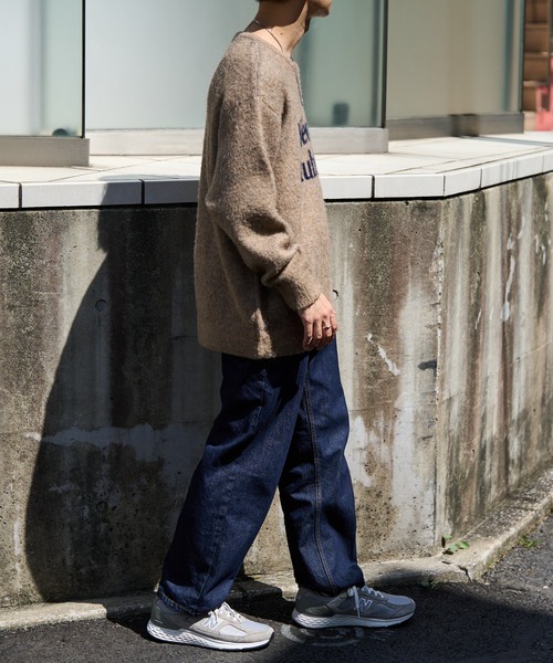 【セール】【ユニセックス/WEB限定】ダブルジャガードロゴビッグニットプルオーバー（ニット/セーター）｜DISCOAT（ディスコート）