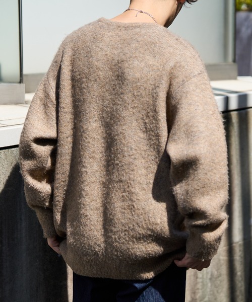 【セール】【ユニセックス/WEB限定】ダブルジャガードロゴビッグニットプルオーバー（ニット/セーター）｜DISCOAT（ディスコート）