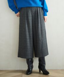 le.coeur blanc | ツイードライクワイドクロップドパンツ(スラックス)
