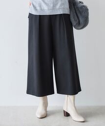 le.coeur blanc | ツイードライクワイドクロップドパンツ(スラックス)