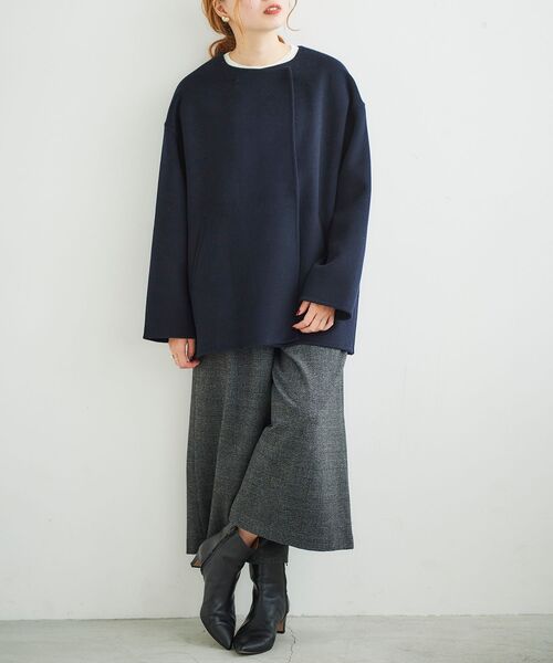 le.coeur blanc(ルクールブラン)の「ツイードライクワイドクロップドパンツ(スラックス・レディース・グレー系その他/グレー/ブラック・36/38)」の19枚目の写真