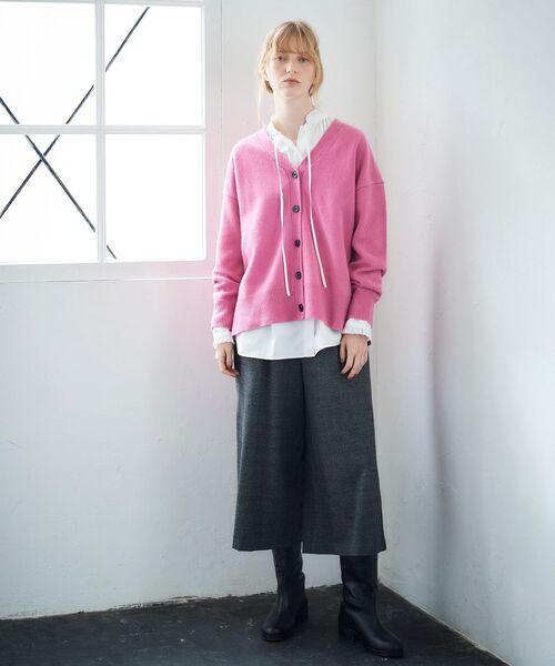 le.coeur blanc(ルクールブラン)の「ツイードライクワイドクロップドパンツ(スラックス・レディース・グレー系その他/グレー/ブラック・36/38)」の22枚目の写真