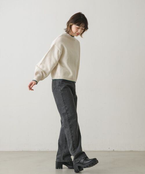 RETRO GIRL(レトロガール)の「ストレートデニムPT(その他パンツ・レディース・ダークブルー/インディゴブルー/ブラック・FREE)」の5枚目の写真