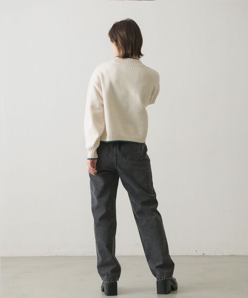 RETRO GIRL(レトロガール)の「ストレートデニムPT(その他パンツ・レディース・ダークブルー/インディゴブルー/ブラック・FREE)」の6枚目の写真