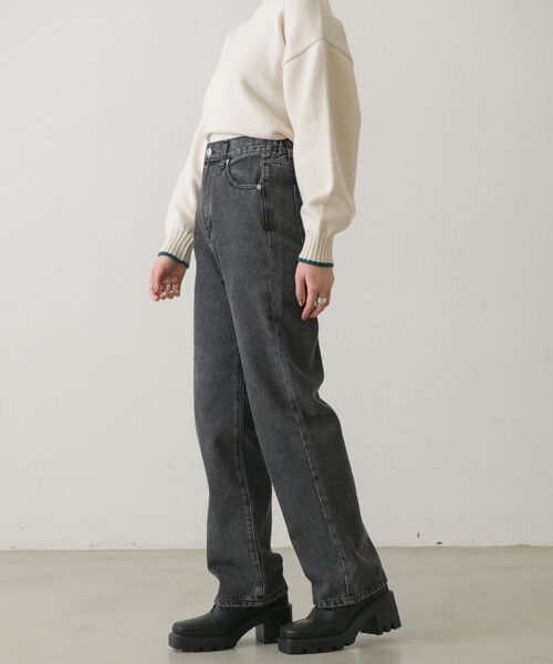 RETRO GIRL(レトロガール)の「ストレートデニムPT(その他パンツ・レディース・ダークブルー/インディゴブルー/ブラック・FREE)」の9枚目の写真