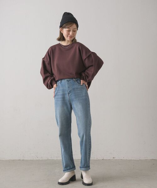 RETRO GIRL(レトロガール)の「ストレートデニムPT(その他パンツ・レディース・ダークブルー/インディゴブルー/ブラック・FREE)」の16枚目の写真