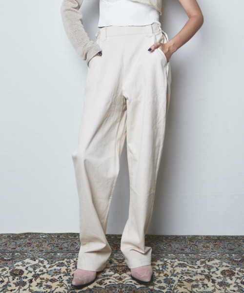 papier（パピエ）の「papier/パピエ/Highwest jeans（デニムパンツ 