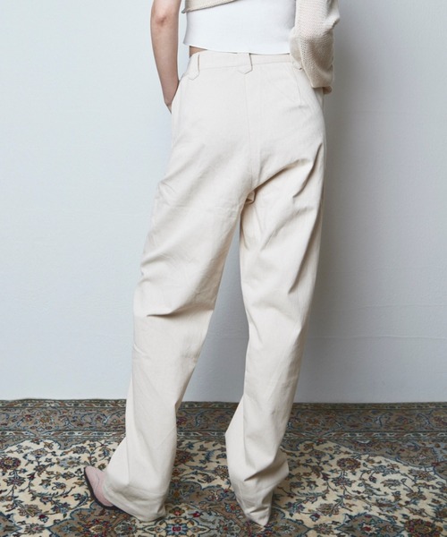 papier(パピエ)の「papier/パピエ/Highwest jeans(デニムパンツ・レディース・ホワイト/インディゴブルー・FREE)」の8枚目の写真
