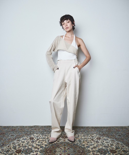 papier(パピエ)の「papier/パピエ/Highwest jeans(デニムパンツ・レディース・ホワイト/インディゴブルー・FREE)」の11枚目の写真