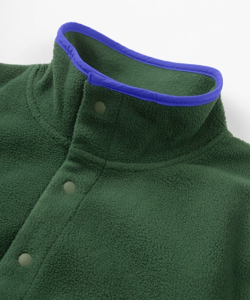 BEN DAVIS(ベンデイビス)の「【BEN DAVIS/ベンデイビス】ブランドロゴ刺繍 スタンドスナップボタン フリースヘンリーネック/ハーフボタン プルオーバー/ ビッグシルエット(スウェット・レディース・ダークグリーン/グレー/ライトブルー・M/L/XL)」の14枚目の写真