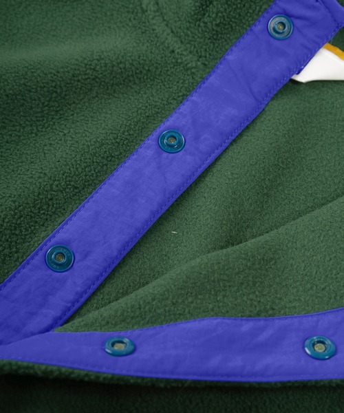 BEN DAVIS(ベンデイビス)の「【BEN DAVIS/ベンデイビス】ブランドロゴ刺繍 スタンドスナップボタン フリースヘンリーネック/ハーフボタン プルオーバー/ ビッグシルエット(スウェット・レディース・ダークグリーン/グレー/ライトブルー・M/L/XL)」の6枚目の写真