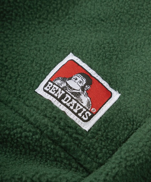 BEN DAVIS(ベンデイビス)の「【BEN DAVIS/ベンデイビス】ブランドロゴ刺繍 スタンドスナップボタン フリースヘンリーネック/ハーフボタン プルオーバー/ ビッグシルエット(スウェット・レディース・ダークグリーン/グレー/ライトブルー・M/L/XL)」の15枚目の写真