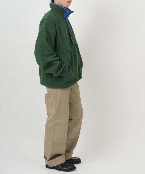 BEN DAVIS(ベンデイビス)の「【BEN DAVIS/ベンデイビス】ブランドロゴ刺繍 スタンドスナップボタン フリースヘンリーネック/ハーフボタン プルオーバー/ ビッグシルエット(スウェット・レディース・ダークグリーン/グレー/ライトブルー・M/L/XL)」の19枚目の写真