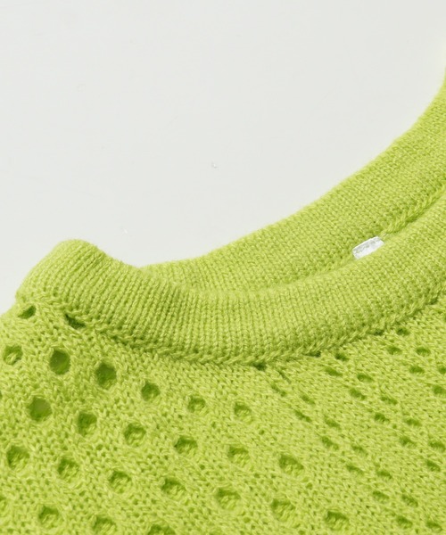 coca(coca)(コカ)の「キッズ ニット レース編み Uネック トップス(ニット/セーター・キッズ・オレンジ/ライトグリーン/アイボリー・100/110/120/130/140)」の12枚目の写真