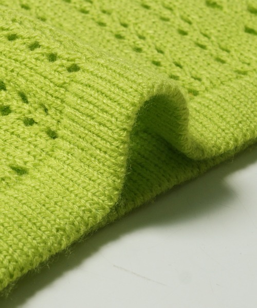 coca(coca)(コカ)の「キッズ ニット レース編み Uネック トップス(ニット/セーター・キッズ・オレンジ/ライトグリーン/アイボリー・100/110/120/130/140)」の14枚目の写真